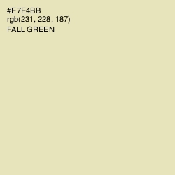 #E7E4BB - Fall Green Color Image